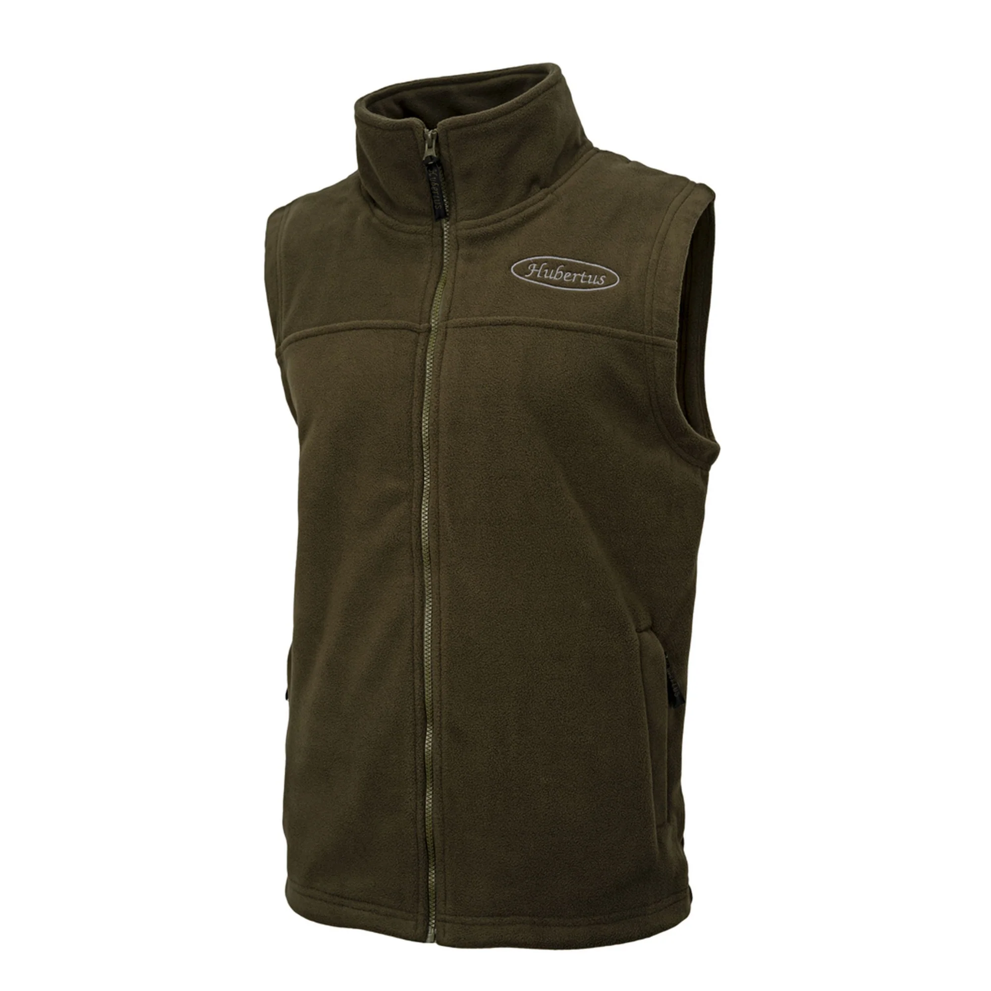 HUBERTUS Fleeceweste RHÖN oliv Herren Fleece Weste Jagdweste Midlayer – Bild 3