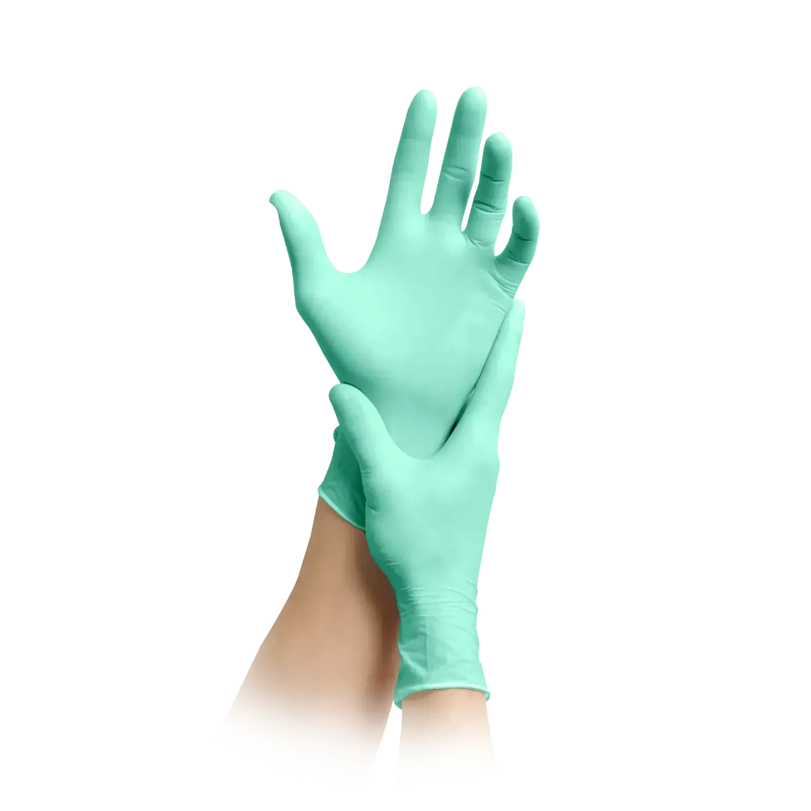 MaiMed Nitril Bio ökologisch abbaubare Nitrilhamdschuhe Grün 100 Stück – Bild 3