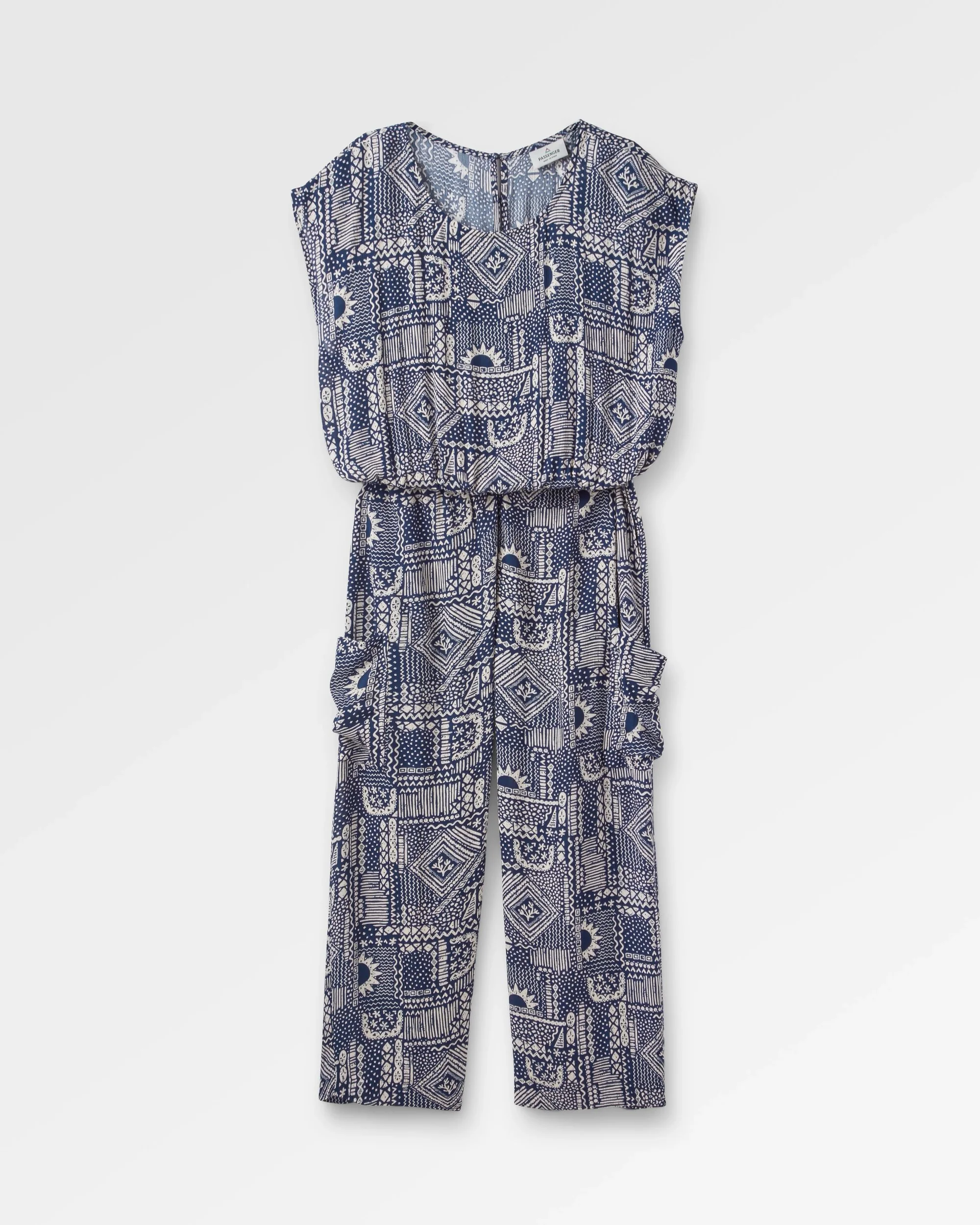 Thimbleberry Jumpsuit - Vintage Patchwork Marineblau – Bild 3