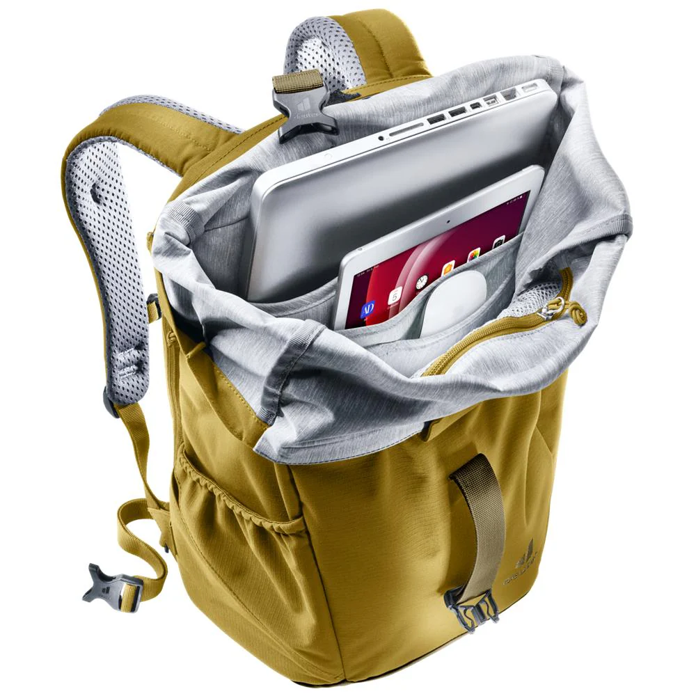 deuter Stepout 22, Lifestyle-Rucksack, kelp-nori (beige), 22L, mit Flaschenhalter und Laptopfach – Bild 6