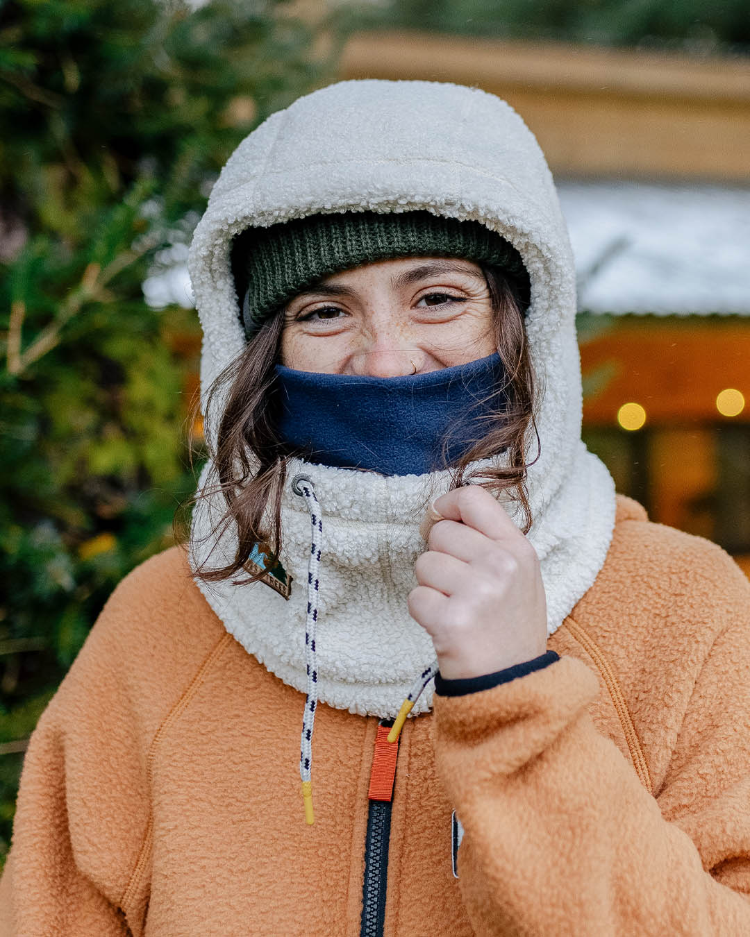 Snowdrift Polarfleece Kapuze - Birke – Bild 7