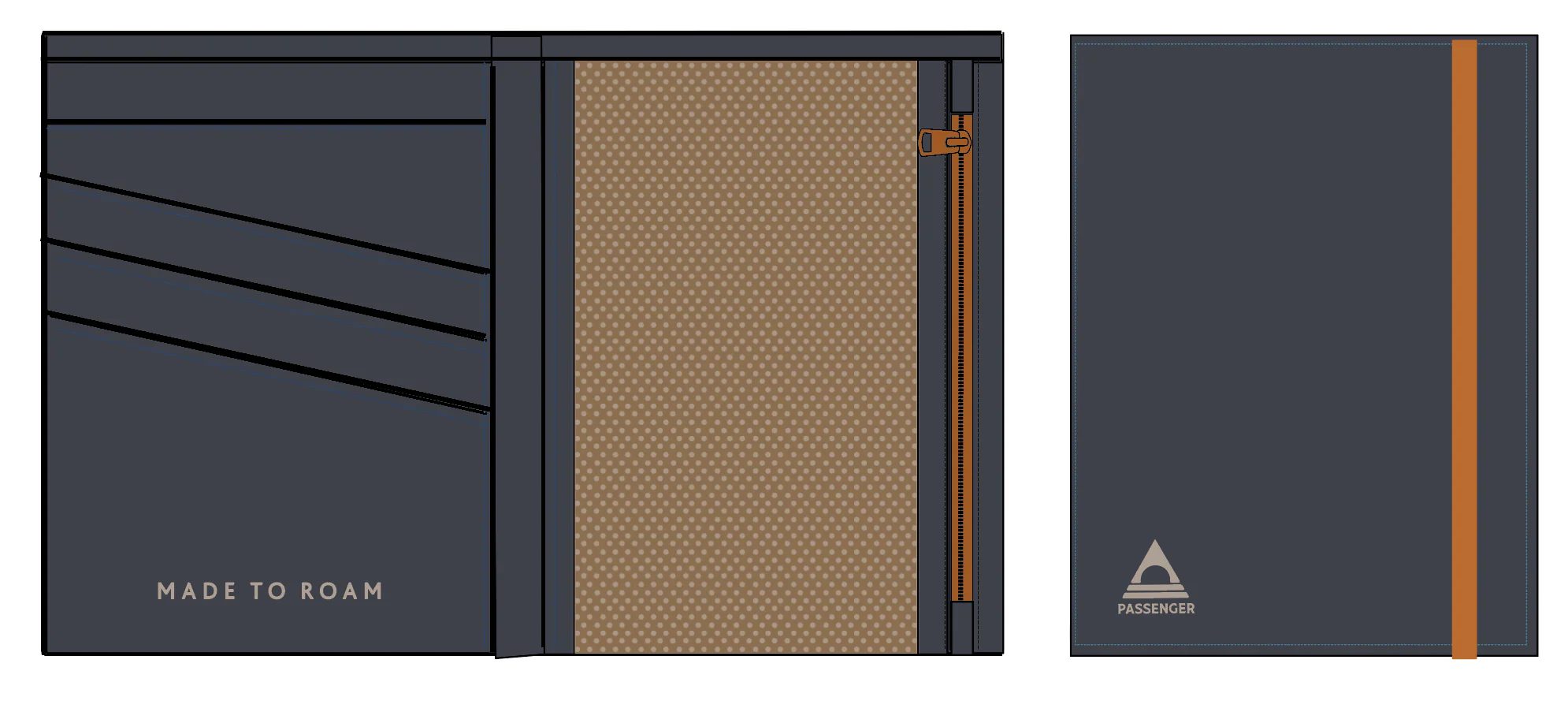 Vantage Wallet – Anthrazit/ Karamell – Bild 8