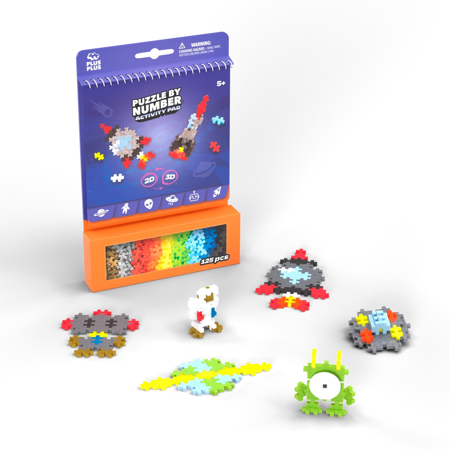 PLUS PLUS Kreativ-Bausteine Puzzle – 125 Teile – Bild 4