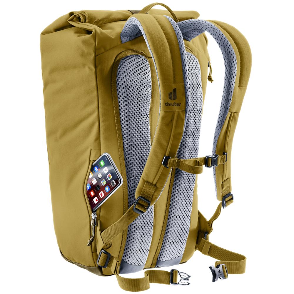deuter Stepout 22, Lifestyle-Rucksack, kelp-nori (beige), 22L, mit Flaschenhalter und Laptopfach – Bild 7