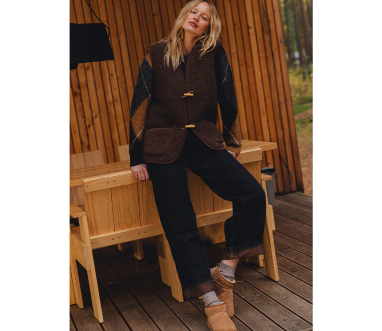 ALWERO – Weste ALPEN 3.0 Adult CHOCO MARTINI – ultraleicht & 100 % Bio-Wolle – Bild 4