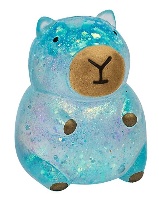 Capybara Glitzer-Knautschi – Anti-Stress Spielzeug mit Glitzerfüllung – Bild 4