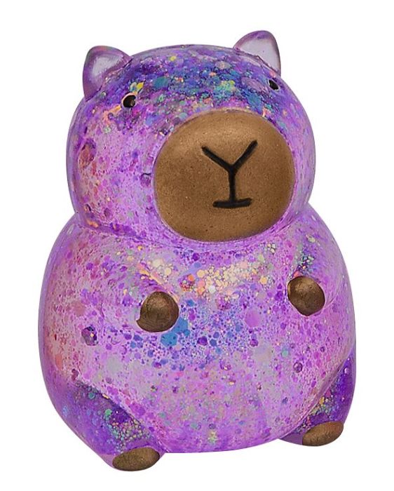 Capybara Glitzer-Knautschi – Anti-Stress Spielzeug mit Glitzerfüllung – Bild 5