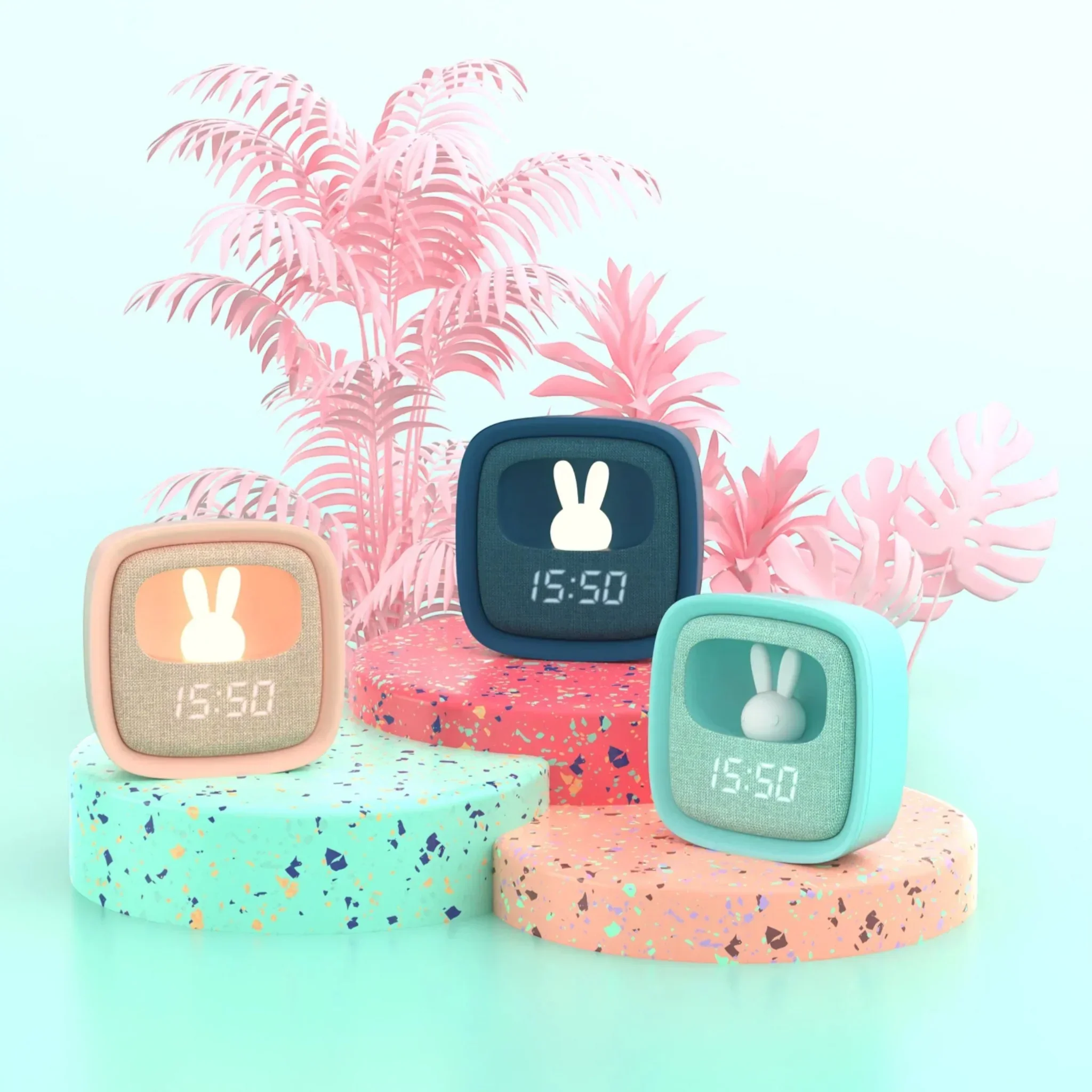 BILLY Clock and Light Türkis - Wecker und Nachtlicht in einem von MOB – Bild 5