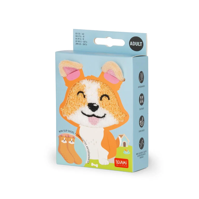 Legami – It’s a Match! – Rutschfeste Socken für Erwachsene Corgi – Bild 5