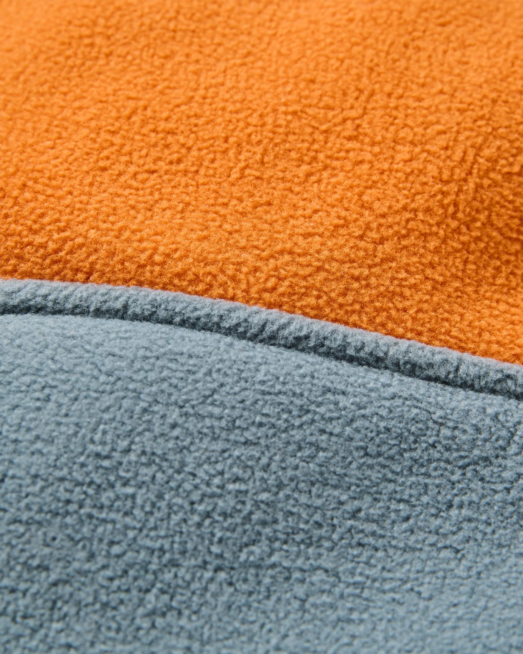 Loch Polar Kapuzen-Fleece - Sunset Orange / Sturmgrau – Bild 9