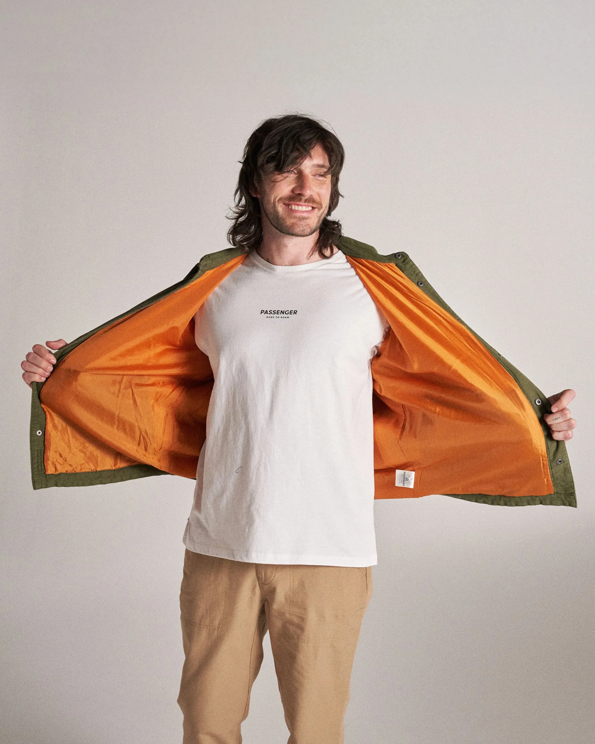 Taranaki Canvas Stepphemd - Khaki – Bild 7