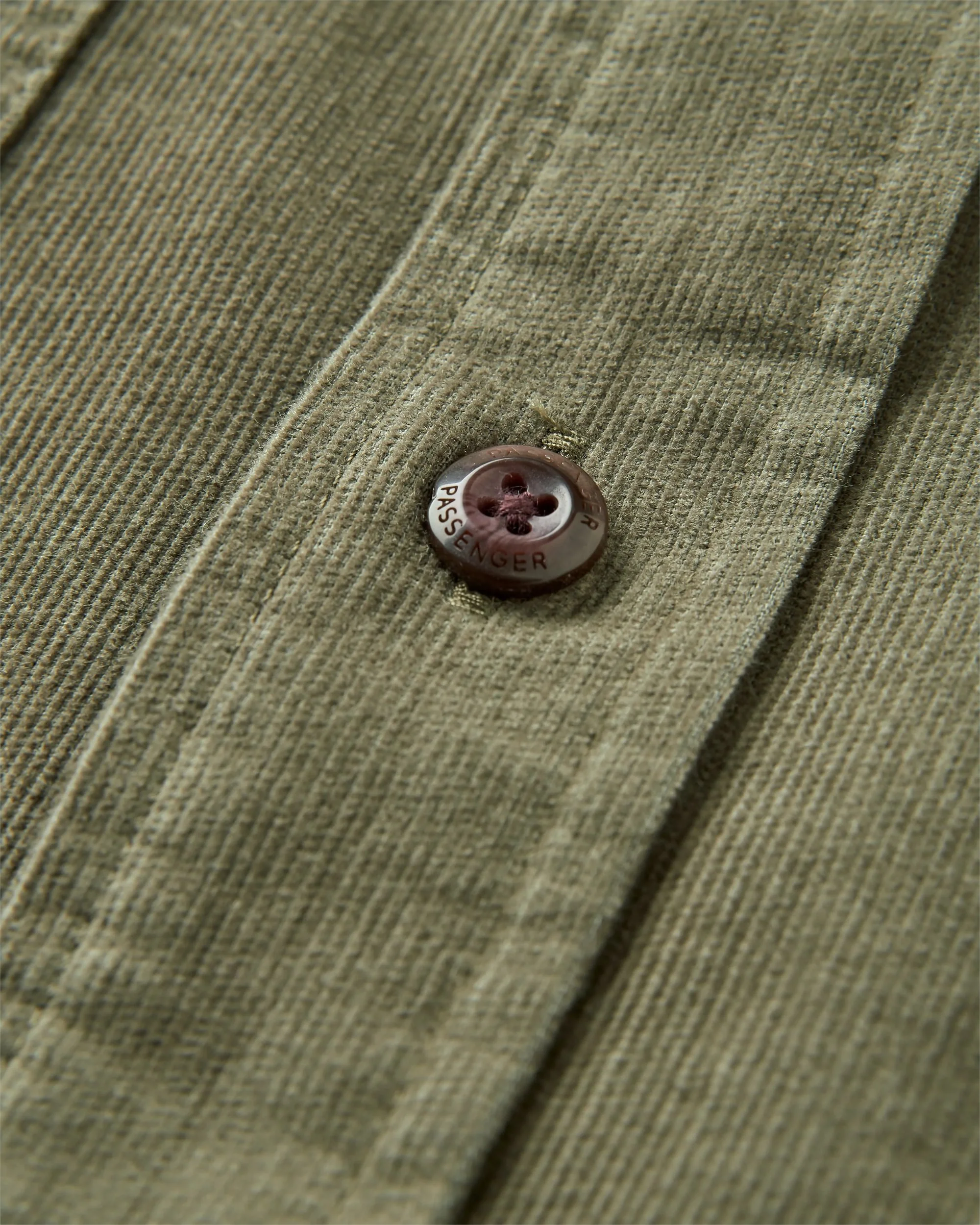 Backcountry Leichtes Cord Hemd - Staubige Olive – Bild 7