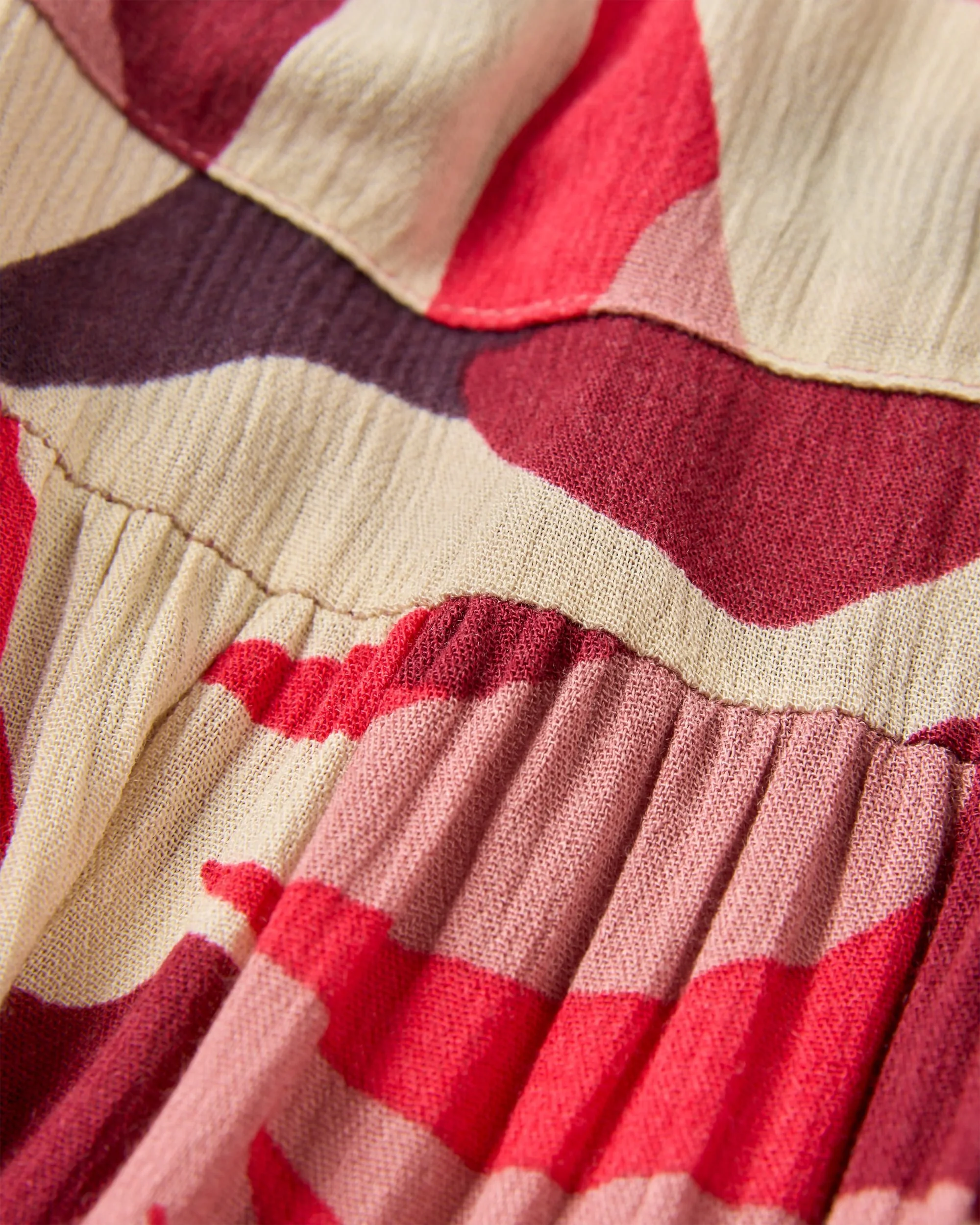 Zephyr Gewebter Maxi-Rock - Berglaub Cranberry – Bild 6