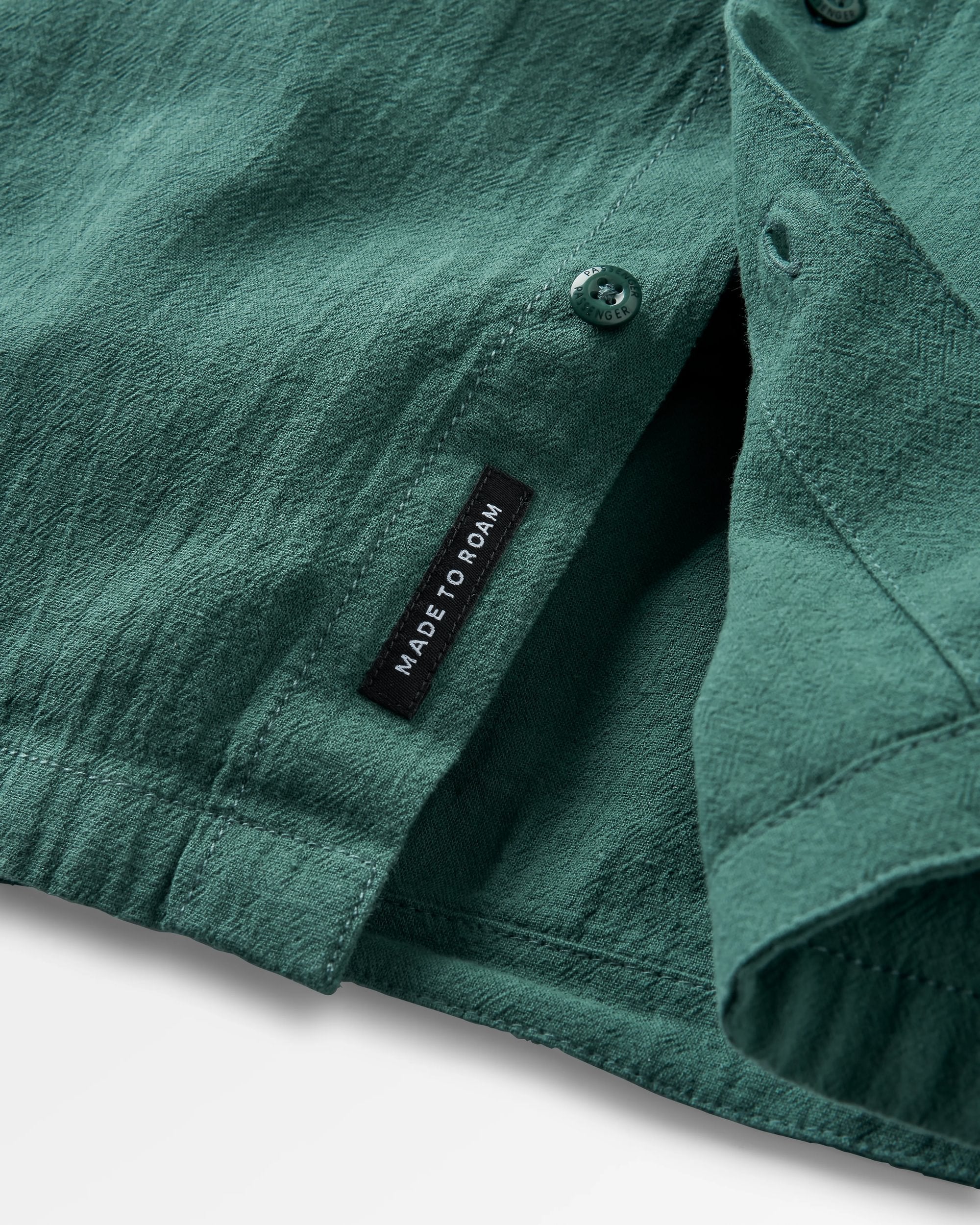 Arica Struktur Bio-Baumwollhemd - Tiefsee – Bild 8