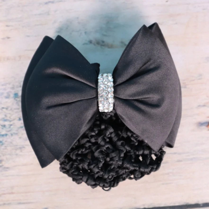 WALDHAUSEN Knotenhaarnetz Mit Zierschleife Und Spange – Bild 3