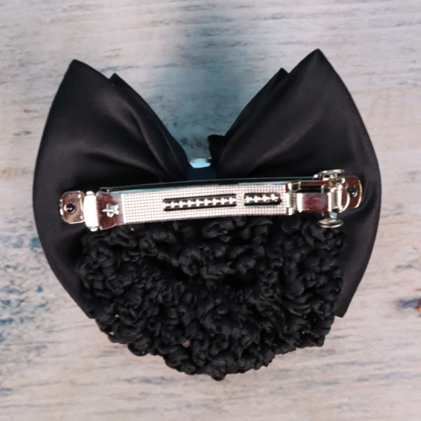 WALDHAUSEN Knotenhaarnetz Mit Zierschleife Und Spange – Bild 4