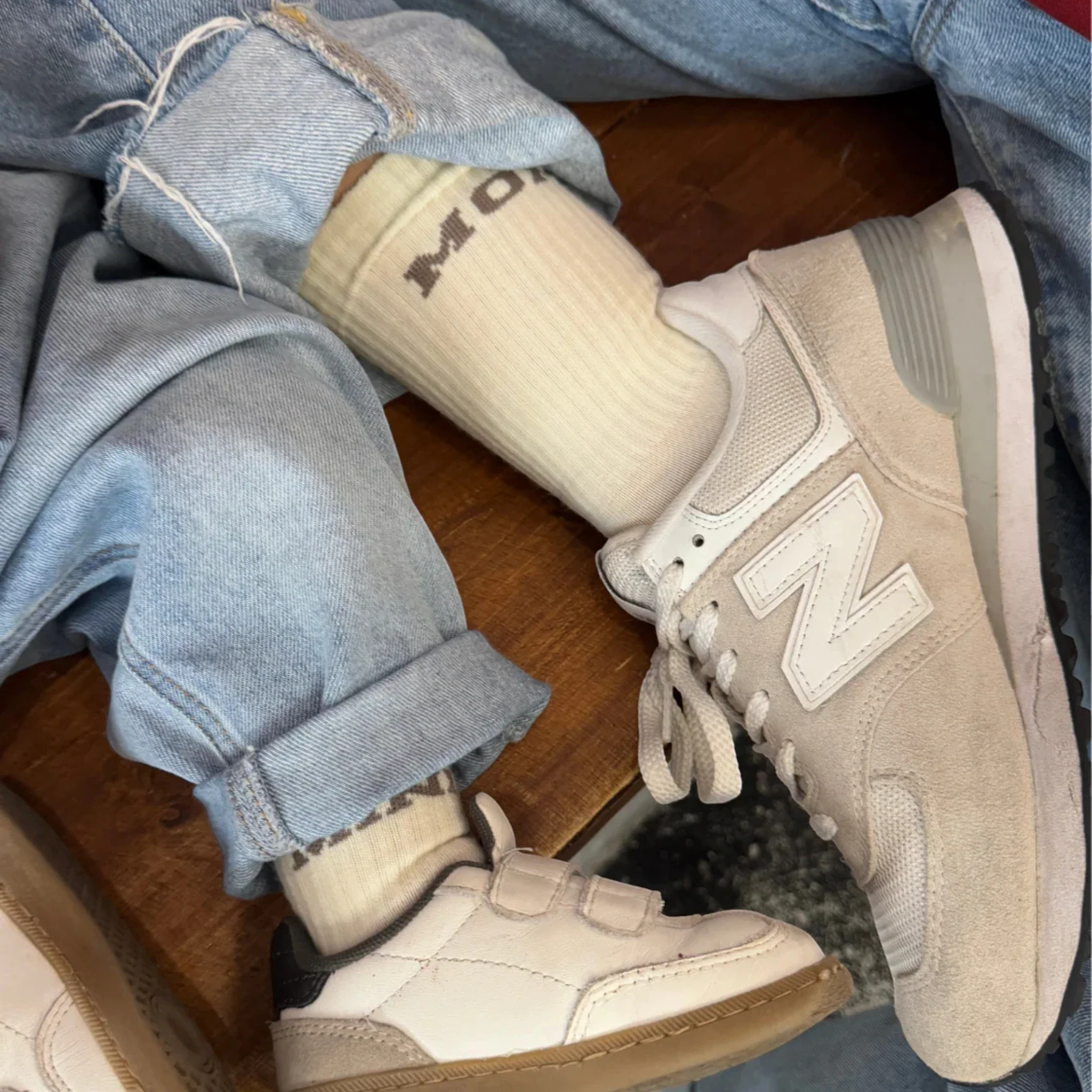 FAMVIBES MOM College Wollsocken - taupe – Bild 4