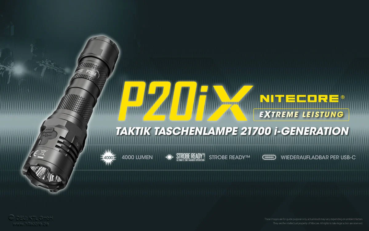 Nitecore P20iX - 4000 Lumen – Bild 3