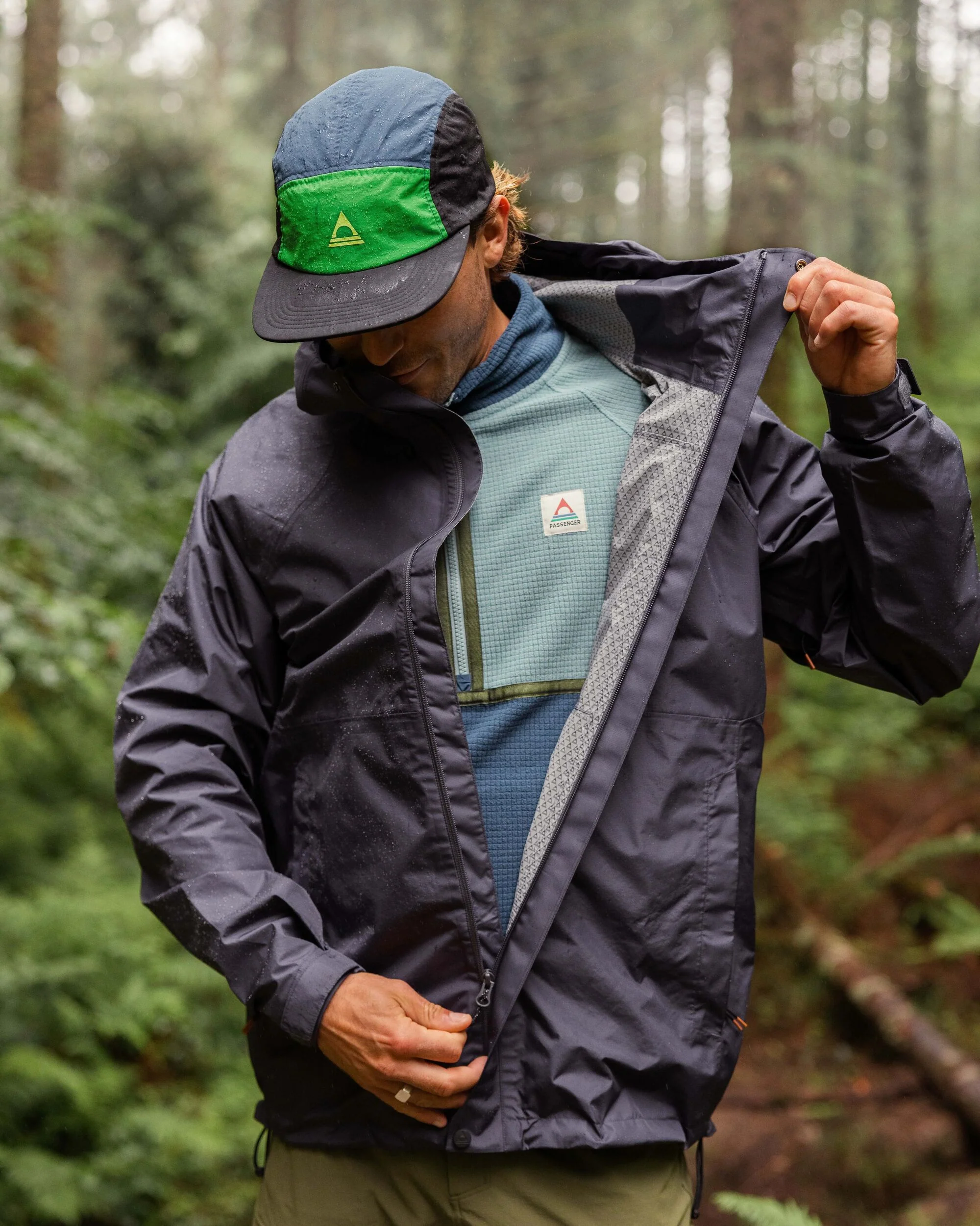 Trailscape Herren Wasserabweisende Jacke - Holzkohle – Bild 5
