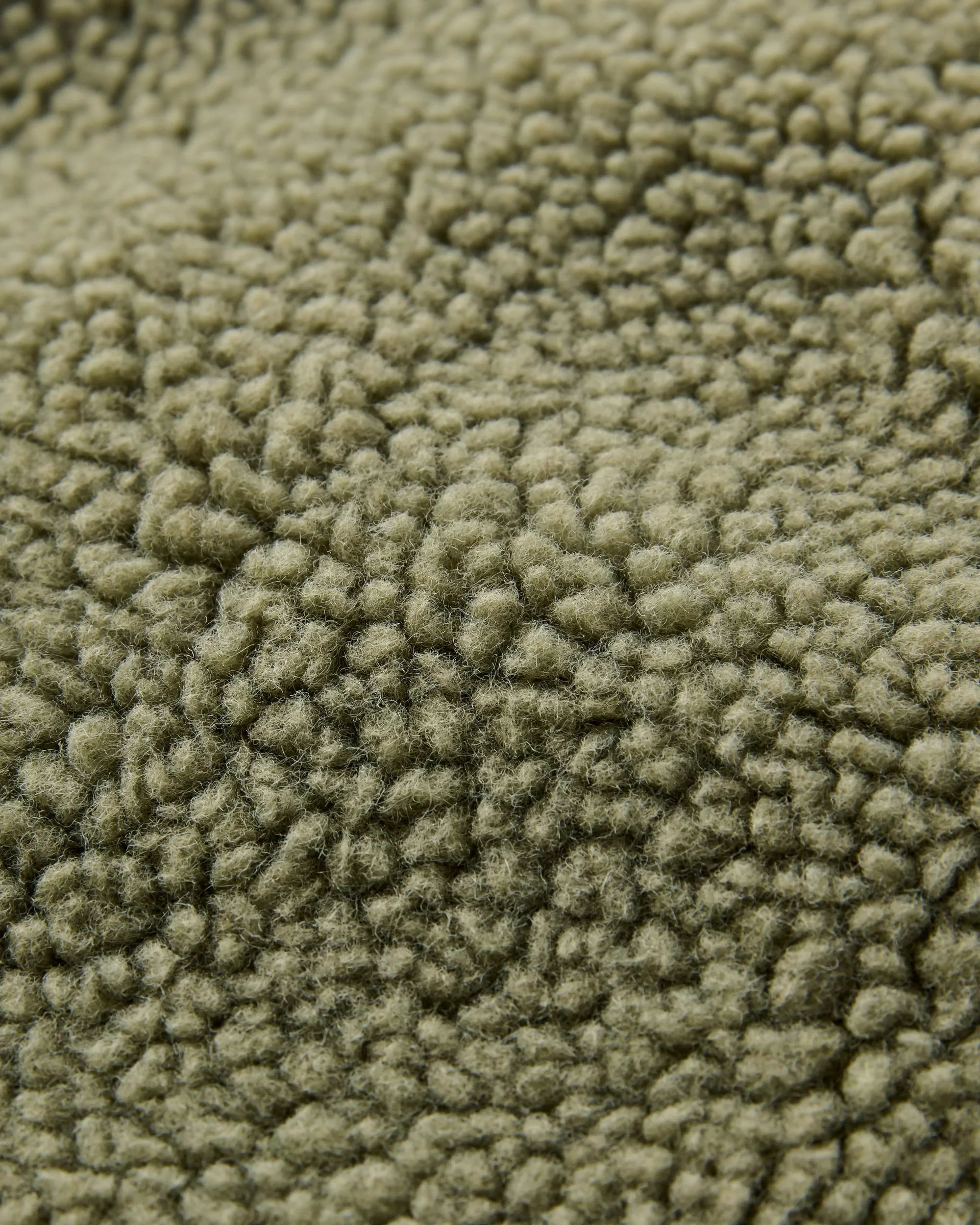 Tawny Deep-Pile Sherpa Fleece - Staubiges Oliv – Bild 7