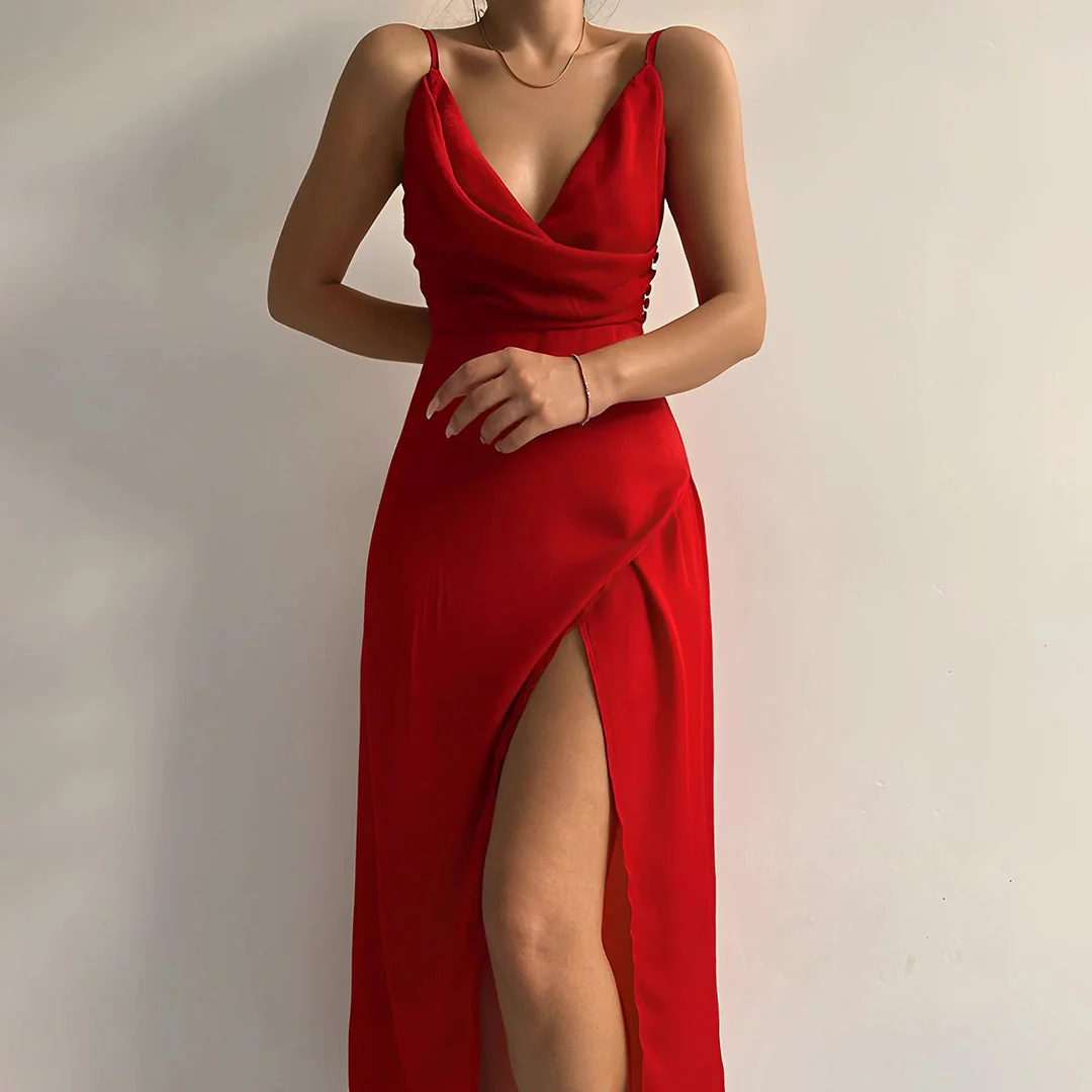 Ibiza Style Sommerkleid aus Satin – Bild 3