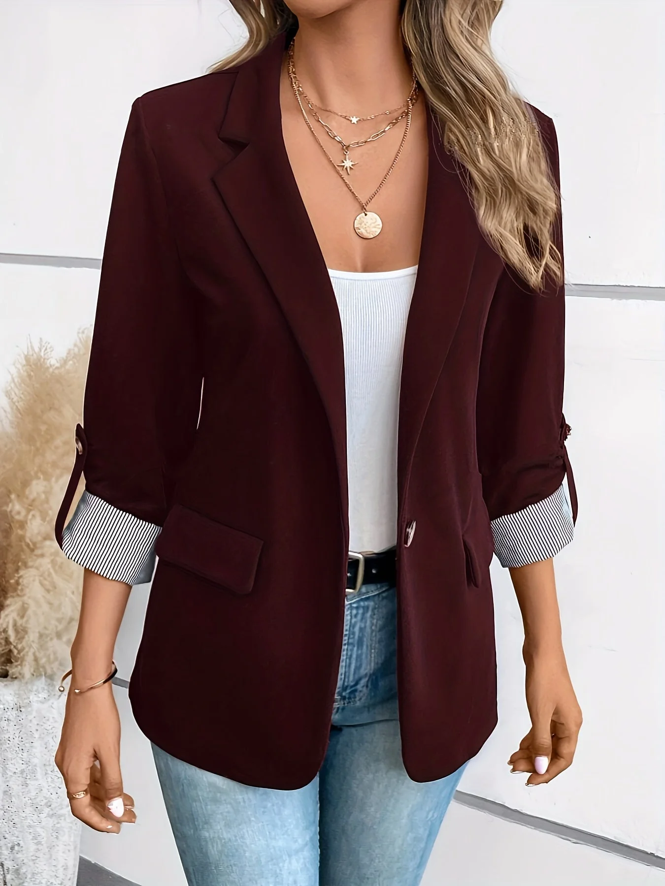 Eleganter Damen-Business-Longblazer – Bild 3