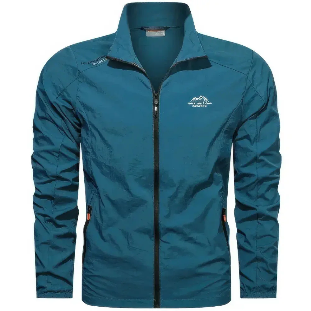 Herren Windjacke Sommerjacke mit Reißverschluss – Bild 6