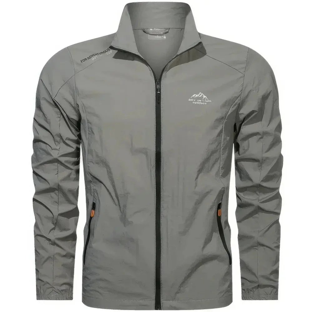 Herren Windjacke Sommerjacke mit Reißverschluss – Bild 9