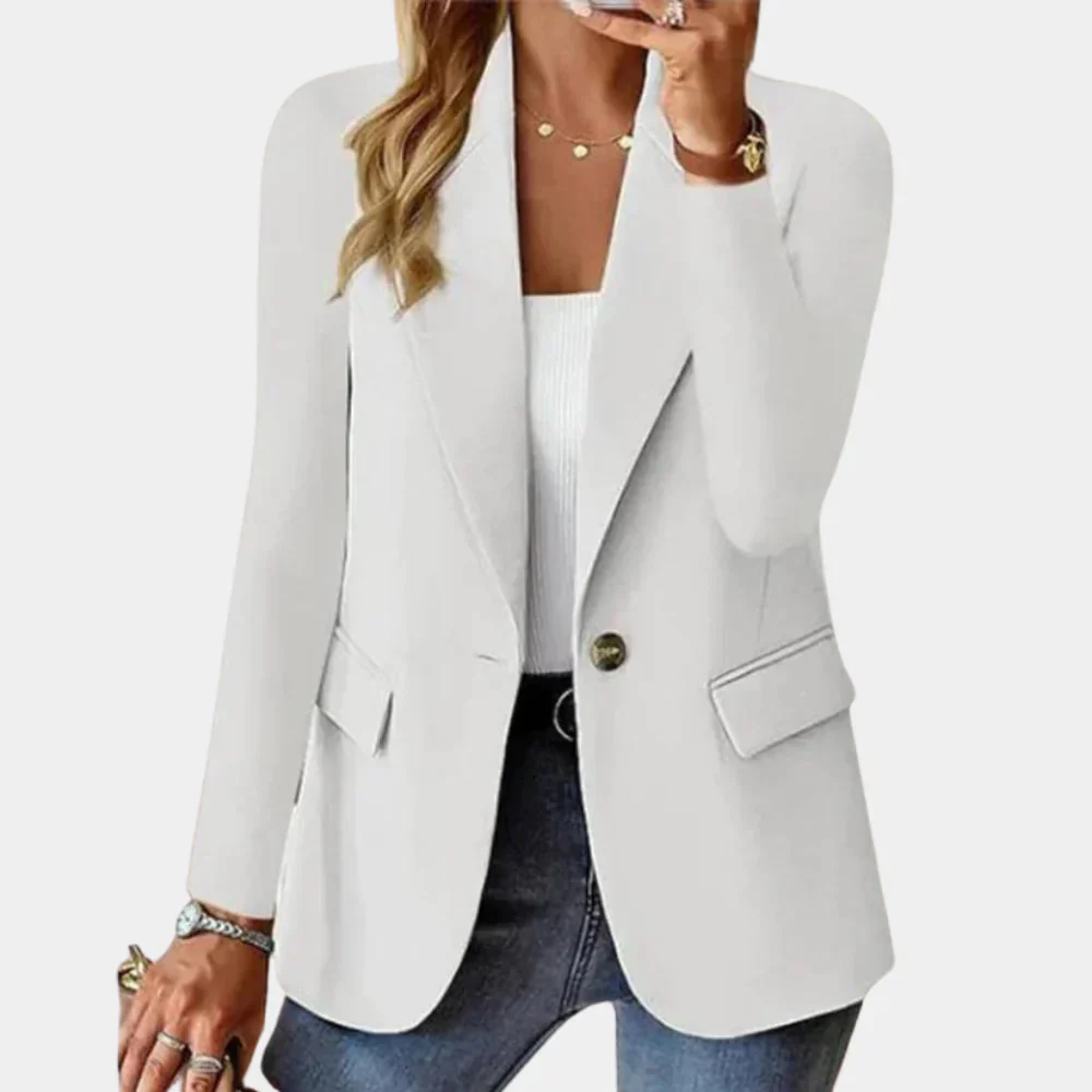 Damen Sommerblazer Tailliert mit Stretch – Bild 4