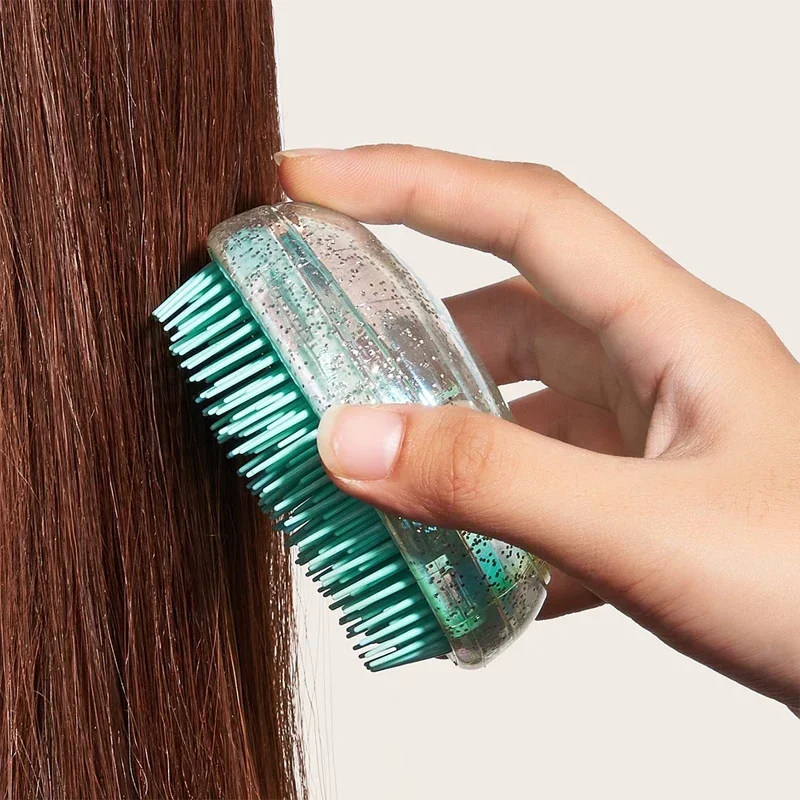 Kleiner Tragbarer Ei-Kamm – Sternenhimmel Design | Antiverknotungs-Haarbürste für Kinder, Reisen & Edge-Styling – Bild 6