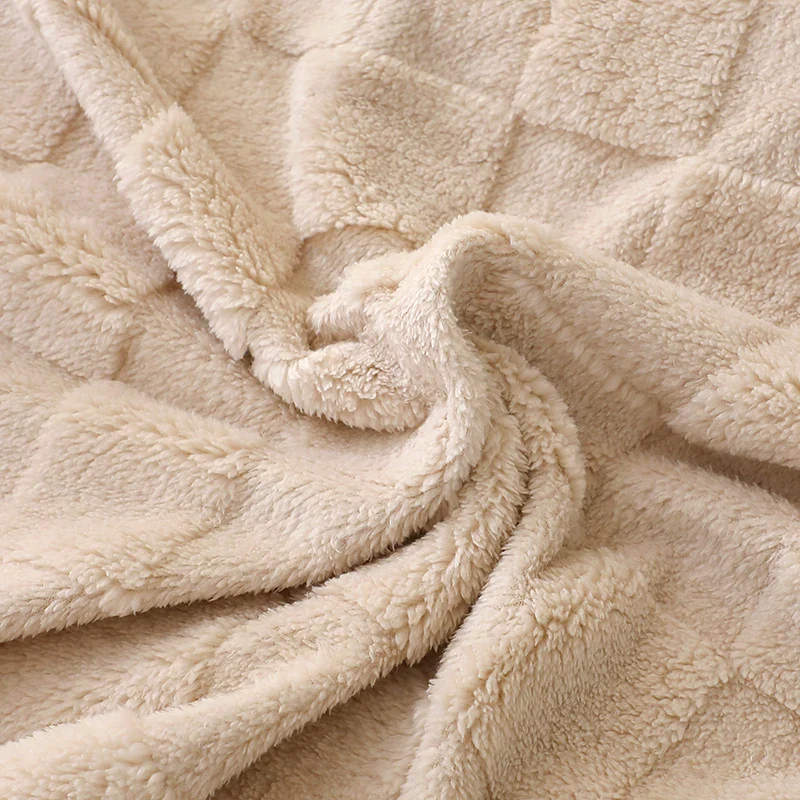 Karierte Weiche Taffeta Fleece Decke – Flauschiger Einfarbiger Bettbezug & Überwurf für Sofa, Bett, Erwachsene, Kinder & Haustiere – Bild 6