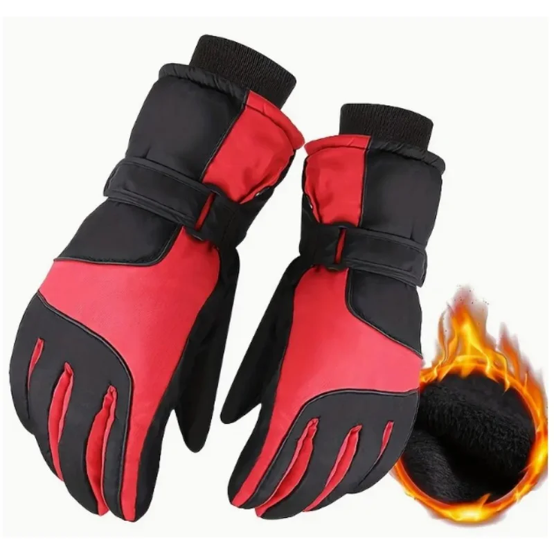 Winter Schneehandschuhe – Wasserdichte Skihandschuhe mit Thermo-Futter | Touchscreen Fahrradhandschuhe & Motorradhandschuhe für Damen & Herren – Bild 3