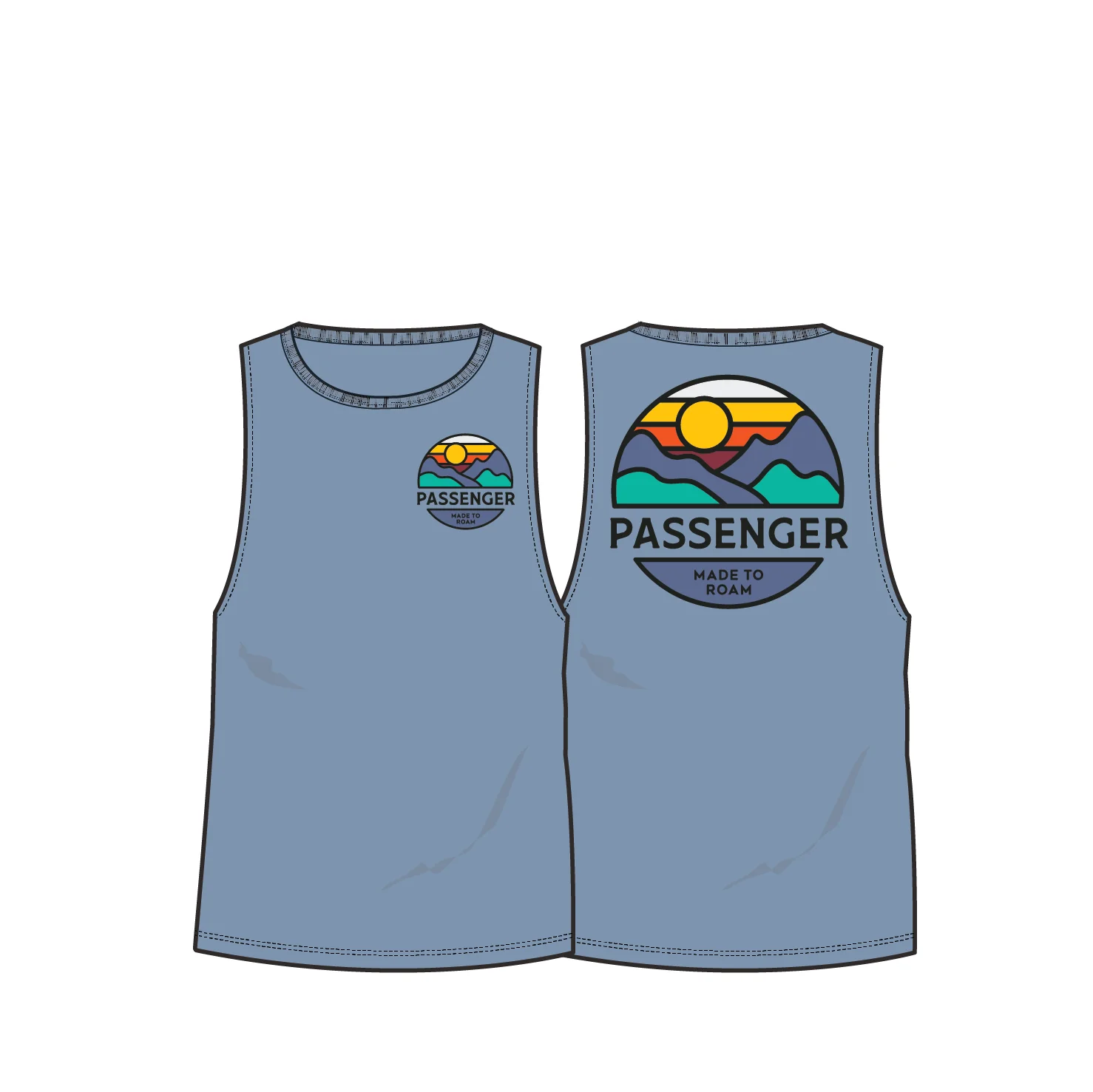 Laidback Top – Verblasstes Denim – Bild 8