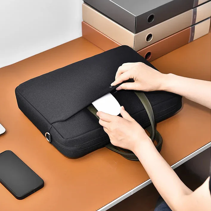Laptop Schultertasche & Aktentasche – Schützende Notebook-Hülle als Handtasche für MacBook, Lenovo, Dell, HP & Laptops – Bild 4