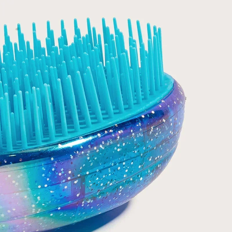 Kleiner Tragbarer Ei-Kamm – Sternenhimmel Design | Antiverknotungs-Haarbürste für Kinder, Reisen & Edge-Styling – Bild 7