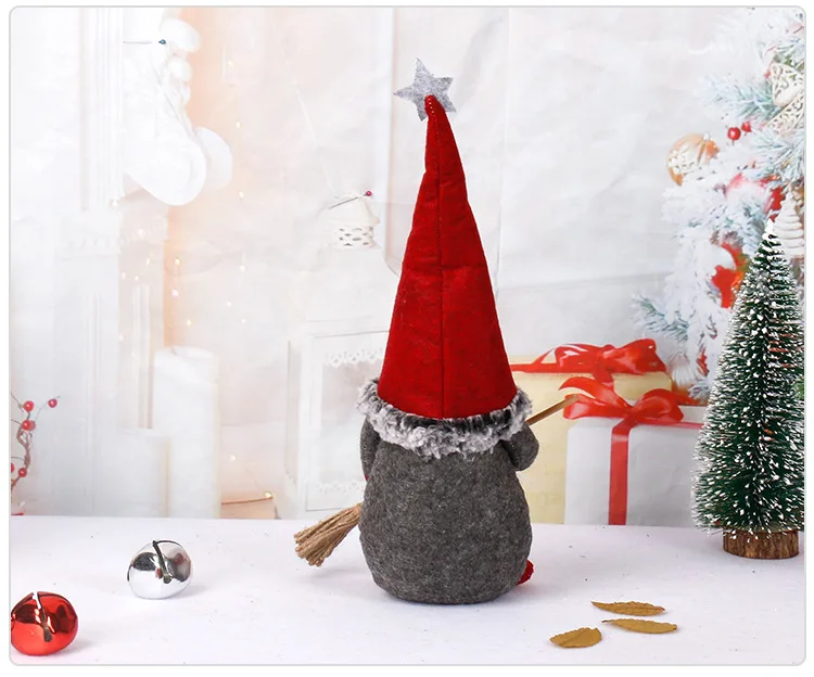 Weihnachten Faceless Wichtel mit Rotem Hut – Stehende Rudolf Zwergpuppen | Weihnachtsdeko & Geschenk-Set – Bild 6