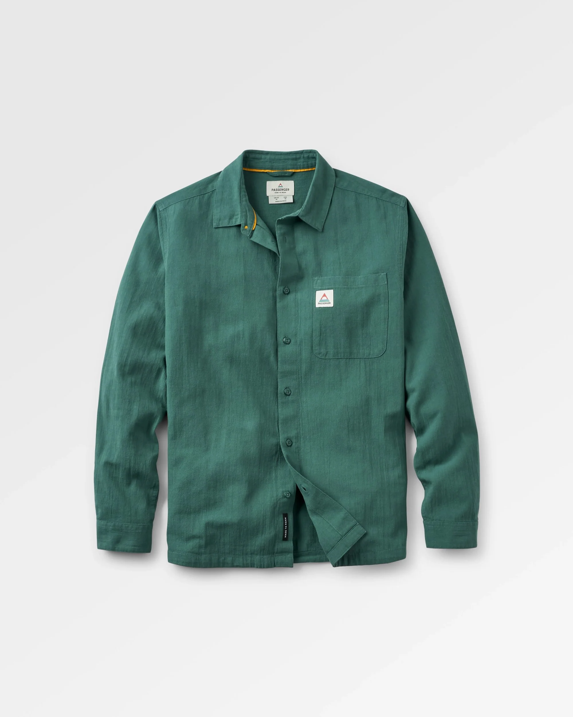 Arica Struktur Bio-Baumwollhemd - Tiefsee – Bild 3