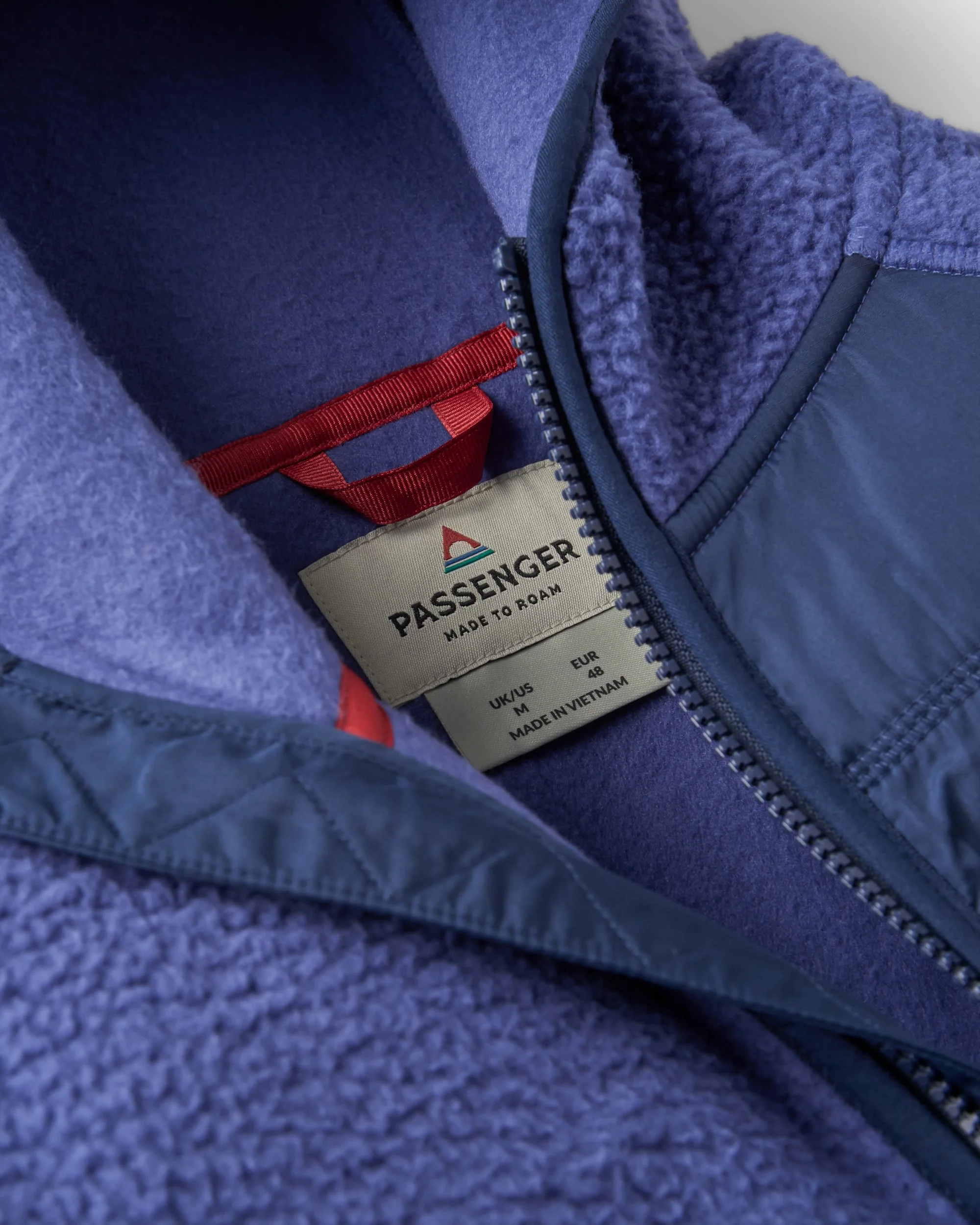 Ventura 1/2 Reißverschluss Sherpa-Fleece - Purpur Indigo – Bild 5