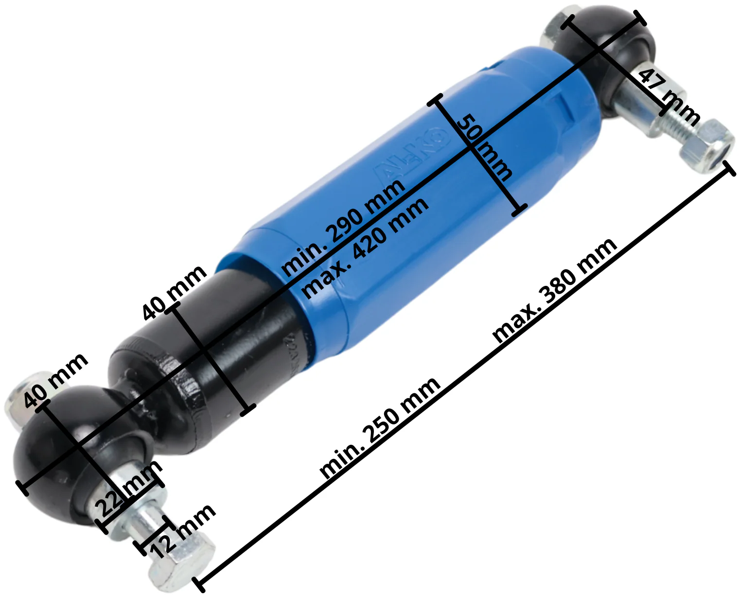 AL-KO Octagon Stoßdämpfer blau 1350 kg – Bild 6