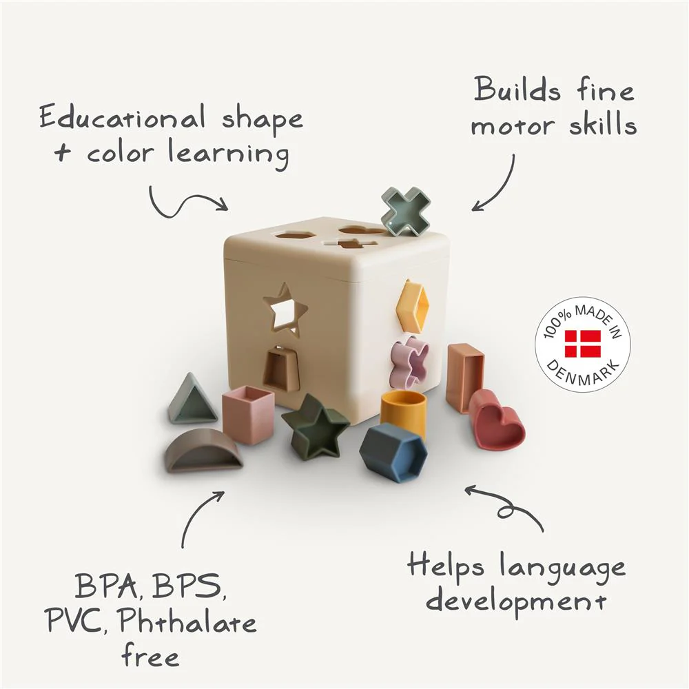 Mushie Spielzeug, Formen sortieren, Motorikspielzeug – Bild 8