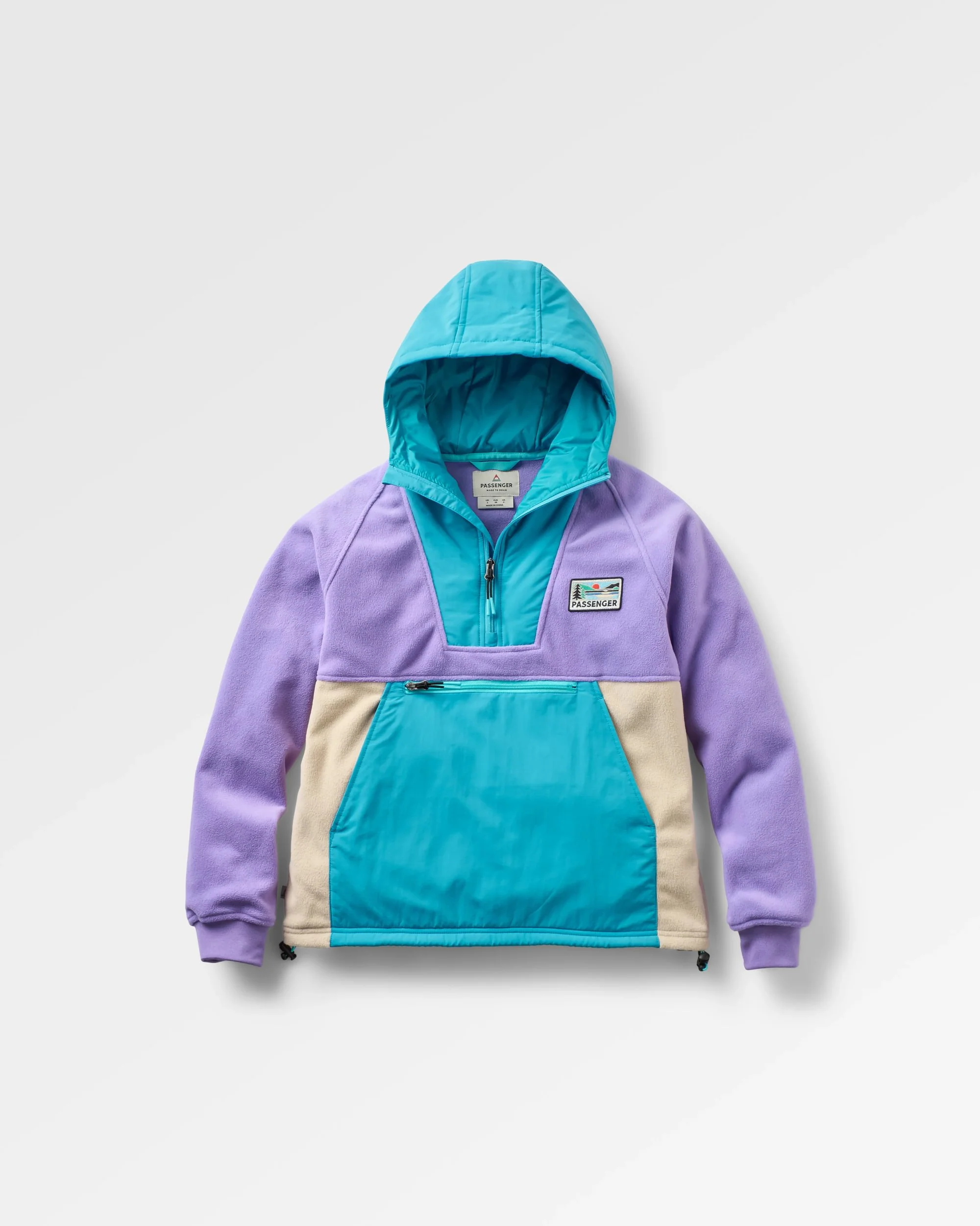 Alexander Polar-Kapuzenfleece - Retro Lila/Blauvogel – Bild 3