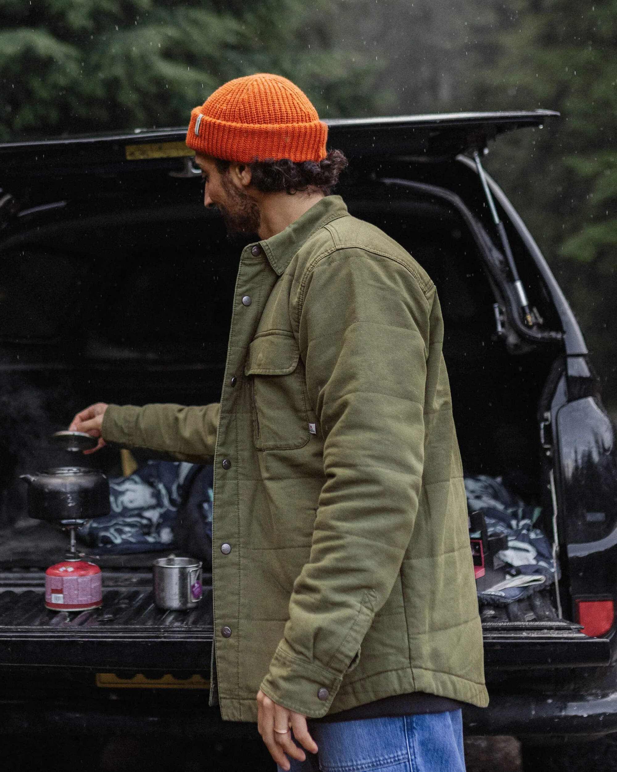 Taranaki Canvas Stepphemd - Khaki – Bild 5