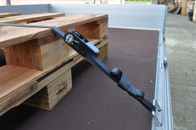 2 Stück Spanngurte - 500x2,5 cm - schwarz - Bruchlast 750 kg – Bild 3