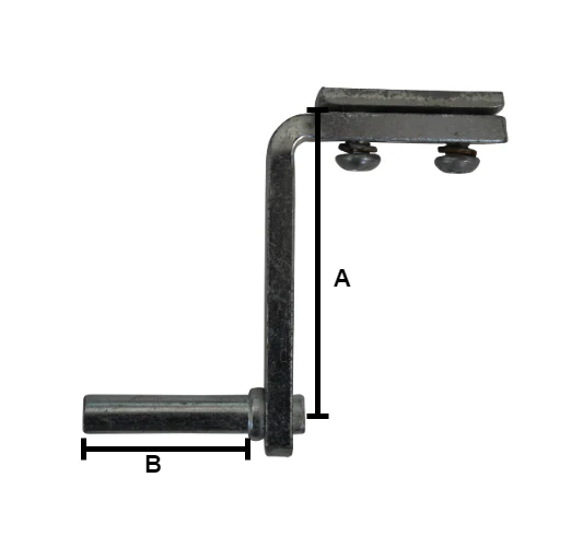 Bordwandcharnier komplett für Heckklappe Anhänger - 91x50 mm – Bild 5