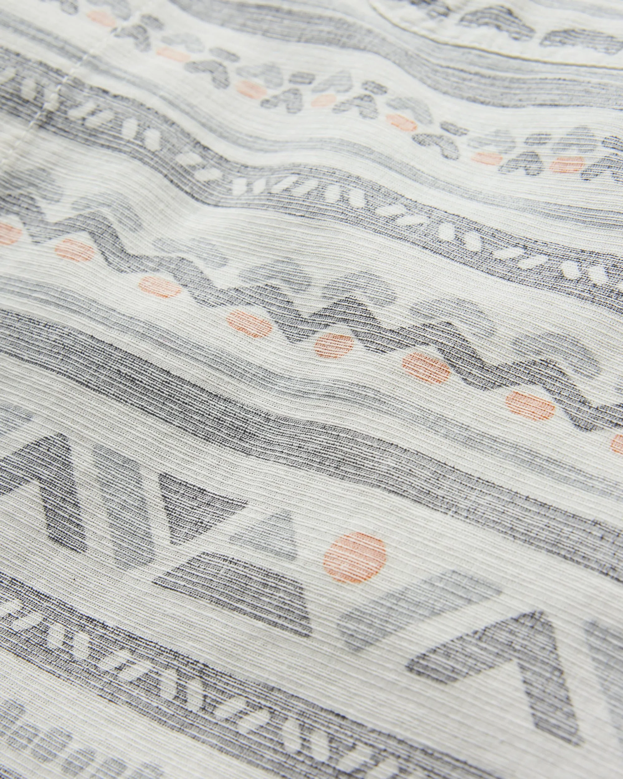 Lässiges Struktur Kurzarmhemd - Geo Track Storm Grey – Bild 4