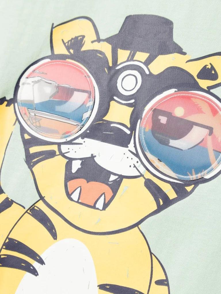 Name It Mini - T-Shirt NMMDANTE SEE YOU in Silt Green – Bild 3