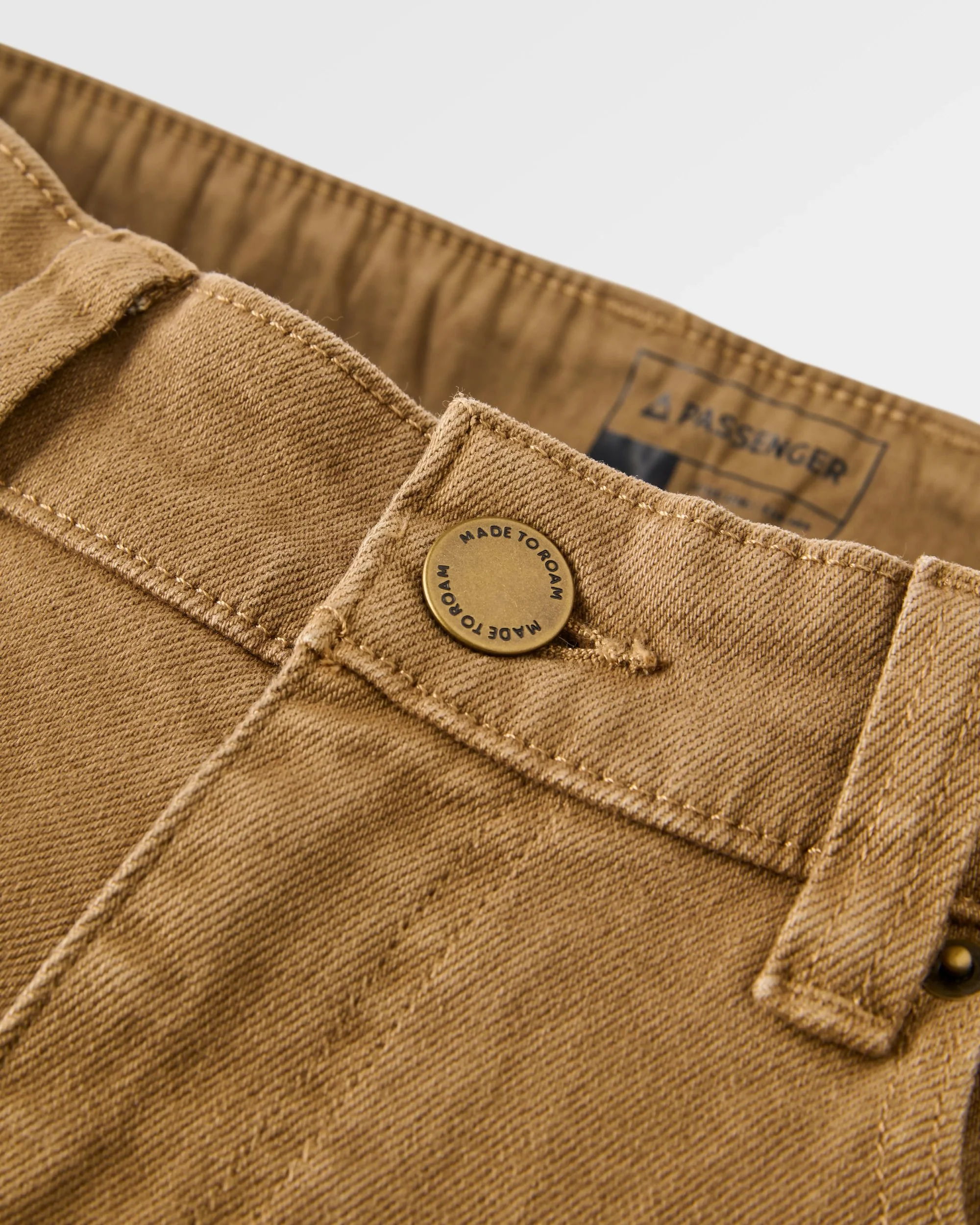 Farloche Bio-Baumwollhose – Karamellbraun – Bild 4