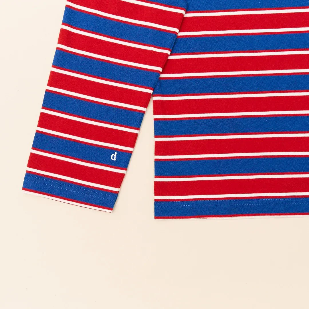 Langarmshirt Gestreift aus Bio-Baumwolle • Rot/Blau – Bild 5