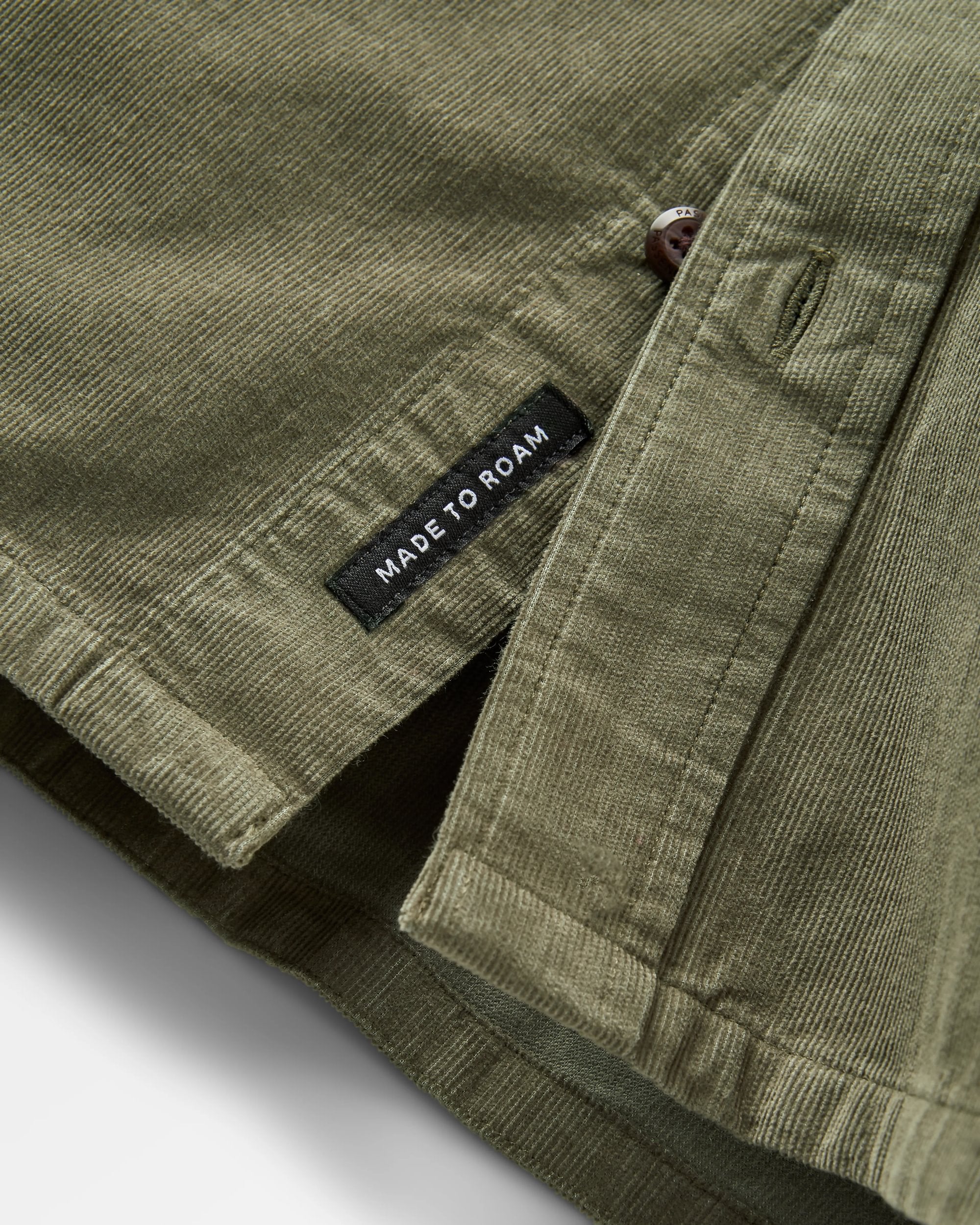 Backcountry Leichtes Cord Hemd - Staubige Olive – Bild 8