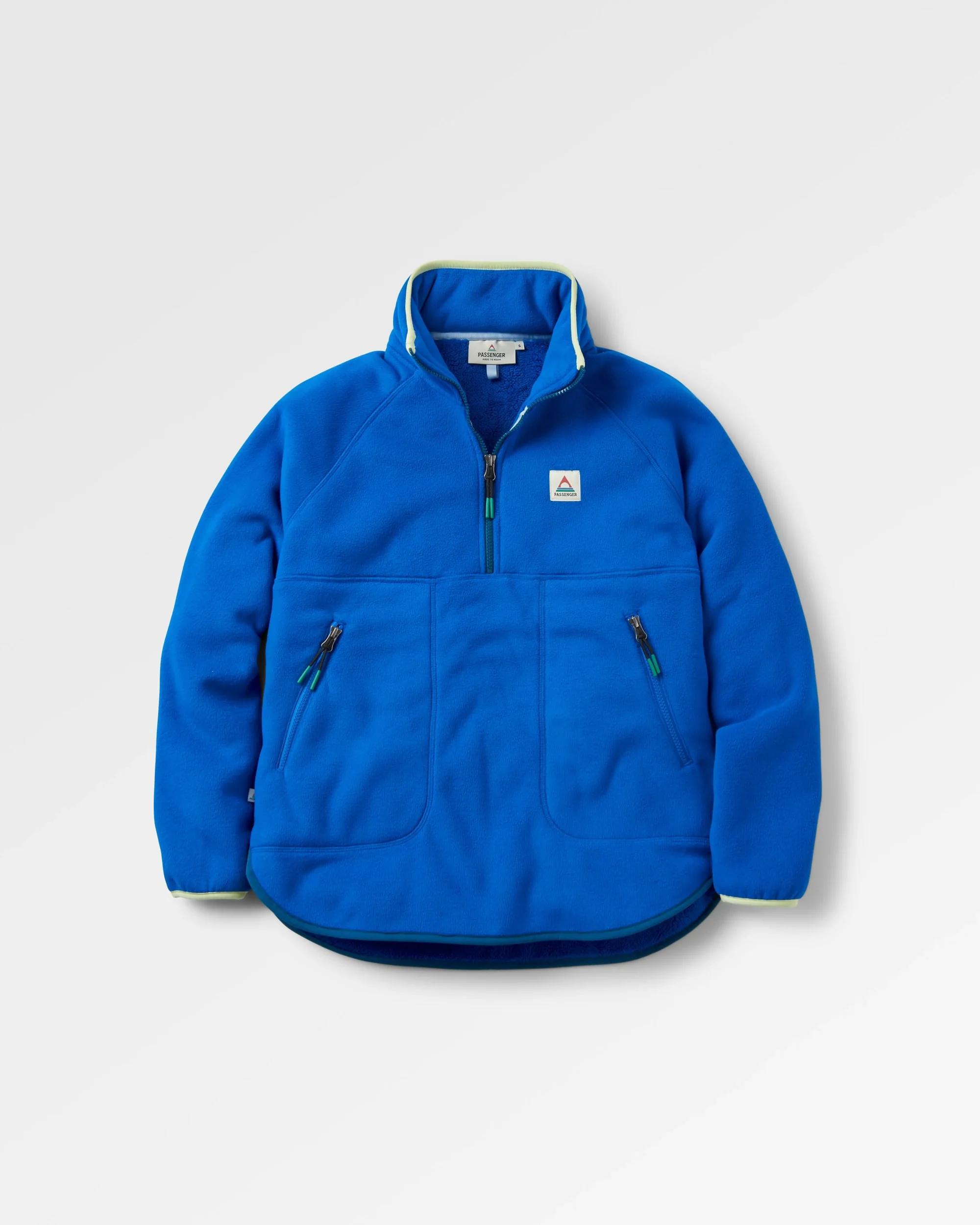 Folksy Sherpa-Fleece - Azurblau – Bild 3